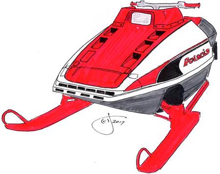 custom polaris indy hood sketch 1